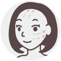 由內往外延展、推均勻